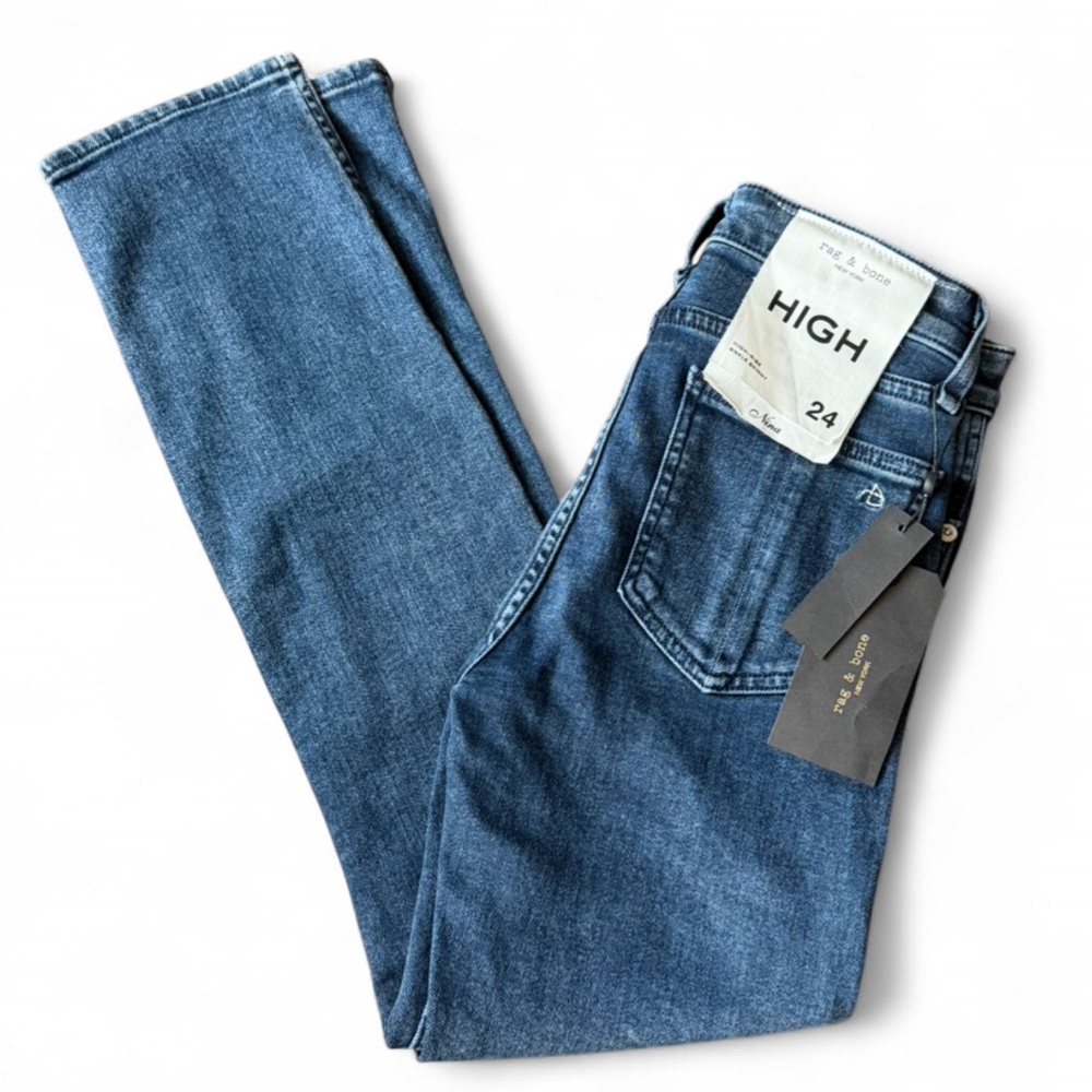 $268 Rag & Bone Nina High-Rise Skinny 
Slim Fit Ankle Jean 24 NWT
